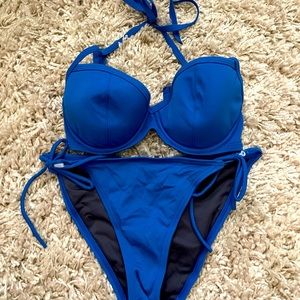 Blue bikini